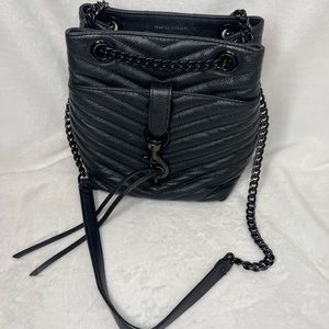 Rebecca Minkoff black crossbody purse,  EUC